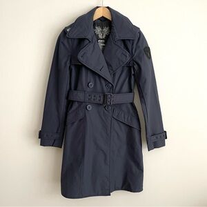 Nobis Justice Legacy Trench Coat in Navy NWT